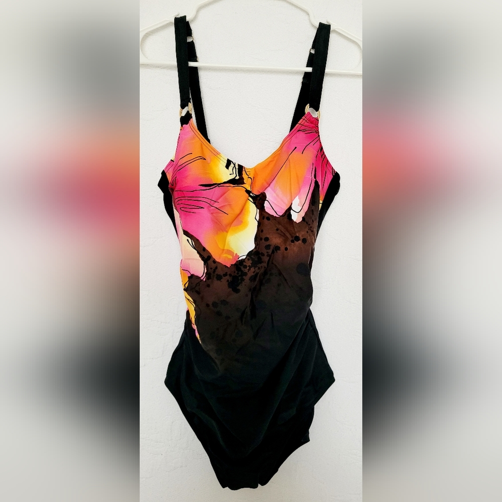 Christina Women's Chic/Vibrant Floral One Piece Swimsuit 12D - Picture 3 of 15